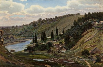 Blick vom Ossiacher See in Kärnten Aleksander Gierymski Realismus Impressionismus Ölgemälde